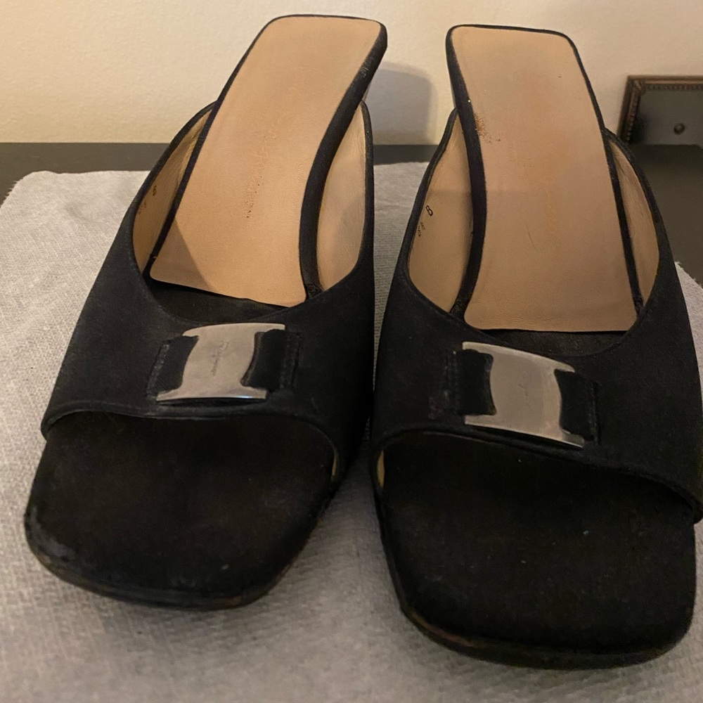 Ferragamo Black Heels